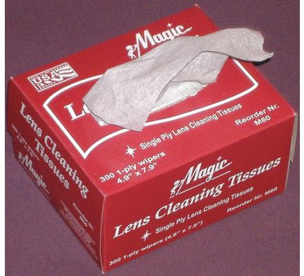 Magic New Lens Cleaning Tissues, All Purpose Wipers 1 Box (300