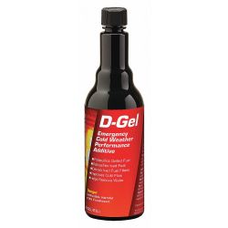 D-GEL EMERGENCY FUEL TREATMENT, FOR DIESEL FUEL, DILUTION RATIO 1:400, CLEAR, 16 OZ